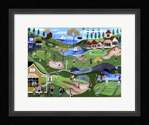 Framed Fairway Golf Resort Print