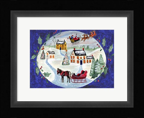 Framed Joy At Christmas Print