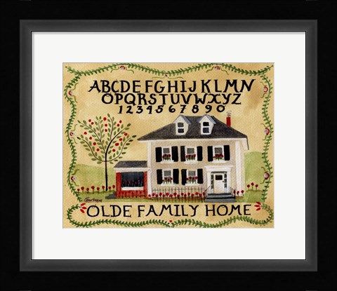Framed Old Family Home Print