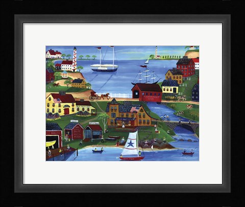 Framed Fishermans Cove Print