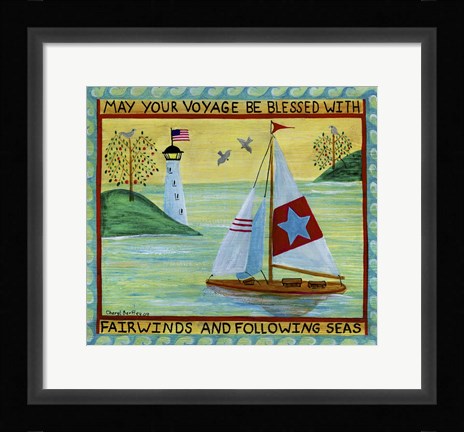 Framed May Your Voyage Be Blessed Print