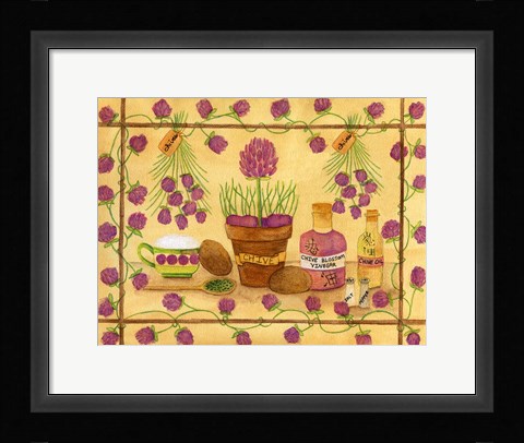 Framed Chives Print