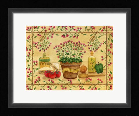 Framed Oregano Print