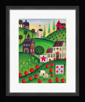 Framed Pumpkin Hill Farm Print