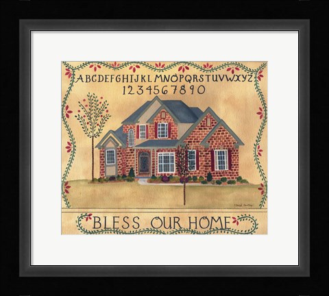 Framed Brick House Blessing Print