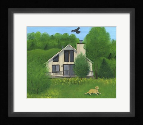 Framed Country Cottage Print
