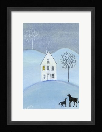 Framed Early Winter Frost Print