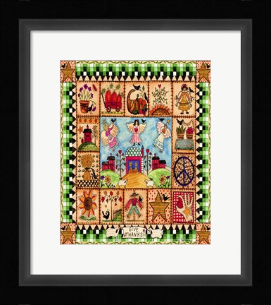 Framed Give Thanks Print
