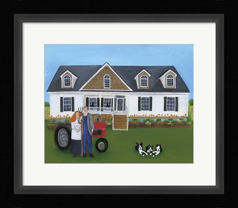 Framed Mom and Pop Farmers Print