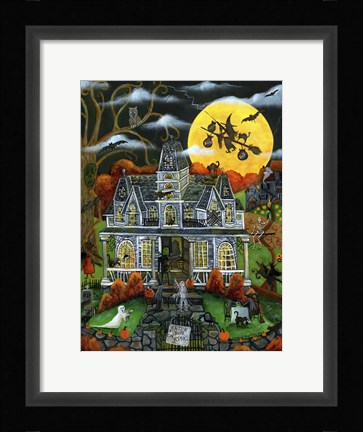 Framed Halloween Potions Tricks and Treats Print