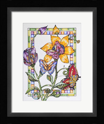 Framed Stained Glass Print