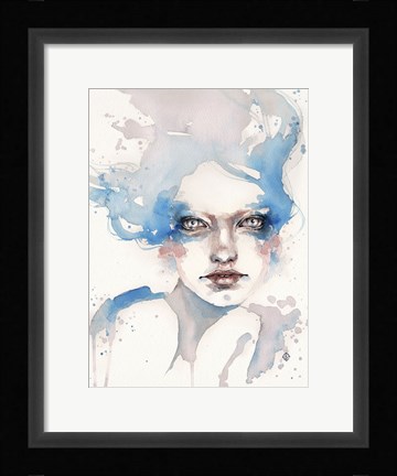 Framed In The Shallows (Water Nymph) Print