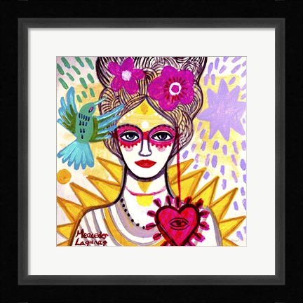 Framed Lady Antoniette Print