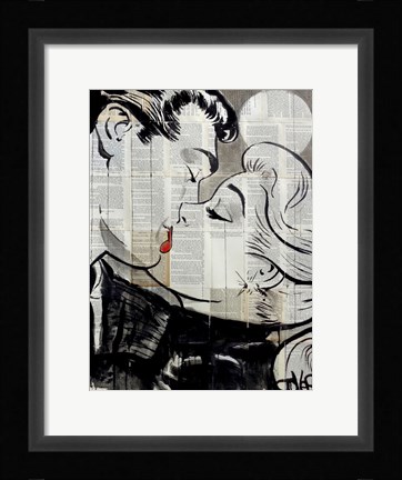 Framed Pop Kiss Print