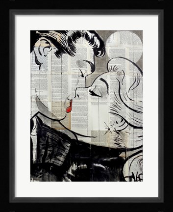 Framed Pop Kiss Print