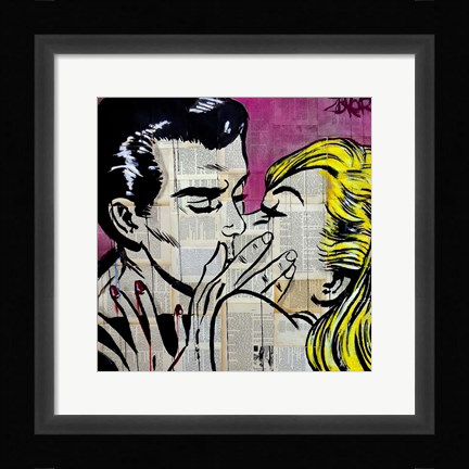 Framed Shut Up and Kiss Me Print