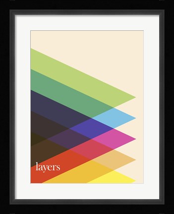 Framed Layers Print