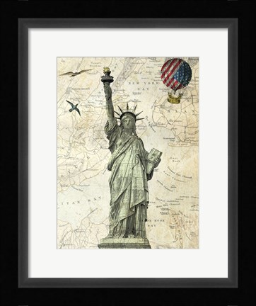 Framed Liberty Balloon Print