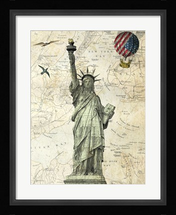Framed Liberty Balloon Print
