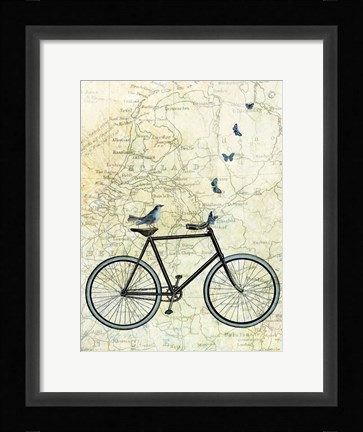 Framed Bike Country Print