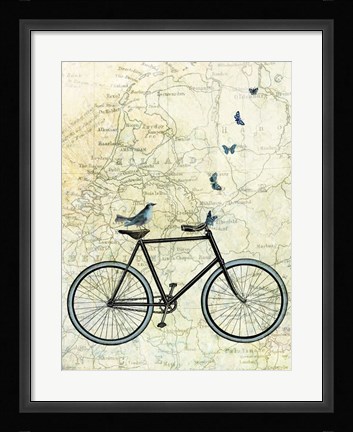 Framed Bike Country Print