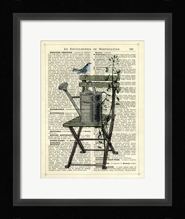 Framed Gardener's Chair Print