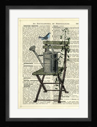 Framed Gardener's Chair Print