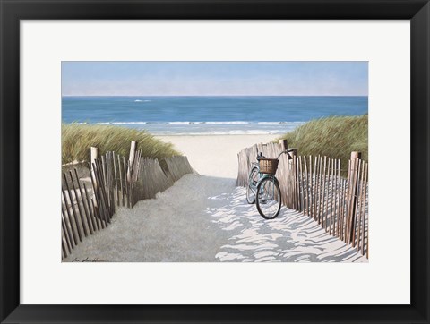Framed Ride to the Beach Print