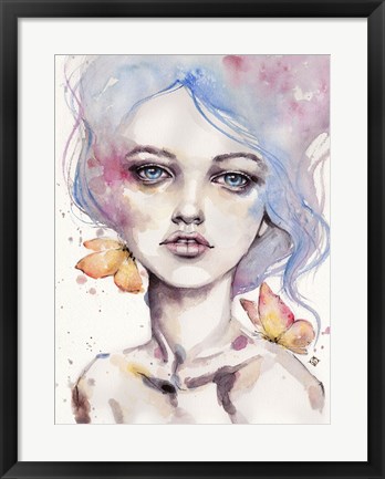 Framed With Elegance (female portrait) Print