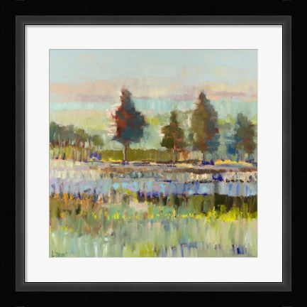 Framed Colorful Fields Print