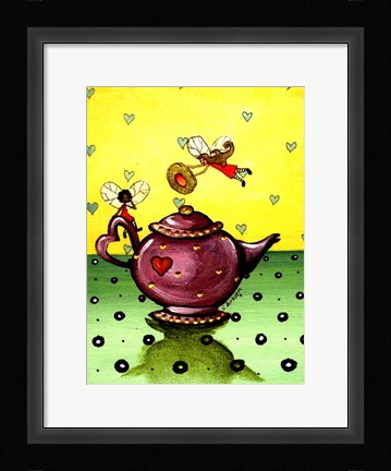 Framed Fairy Teapot Print