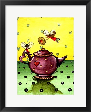 Framed Fairy Teapot Print