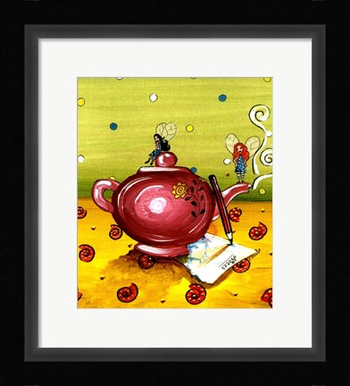 Framed Waiting For The Tea To Draw Print