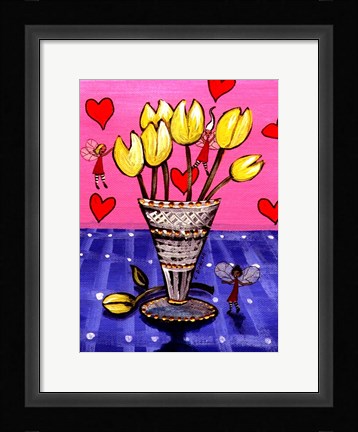 Framed Tulip Fairies Print