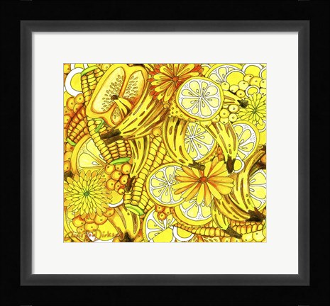 Framed Vegetarian Thanksgiving Collage Print