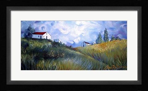 Framed Windswept Landscape Print