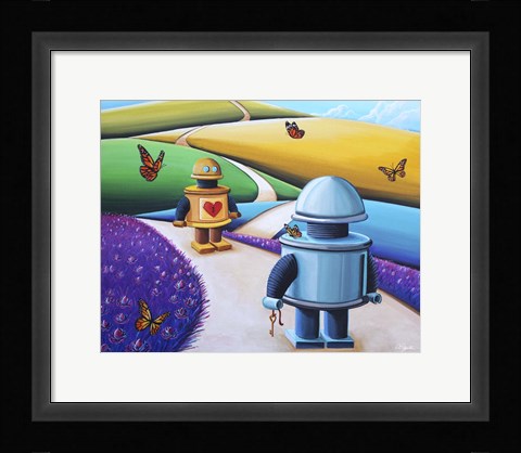 Framed Key To My Heart Print