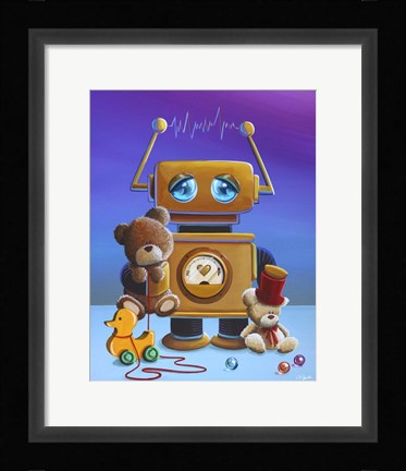 Framed Toy Robot Print