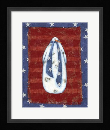 Framed Snowman I Print