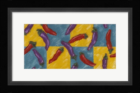 Framed Chili Peppers Print