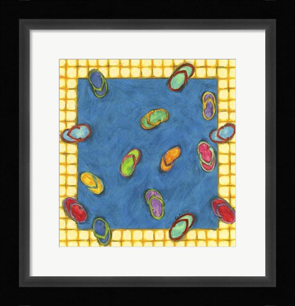 Framed Flip-flops Print