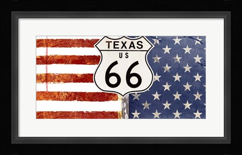 Framed Texas 66 Print