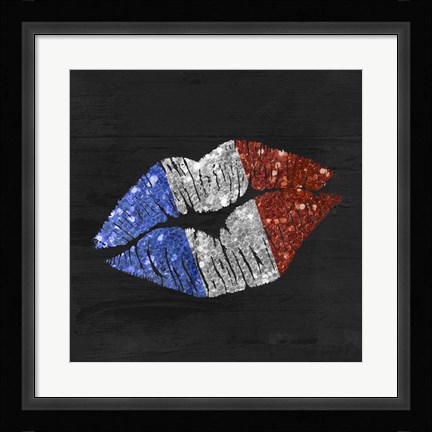Framed French Kiss Print