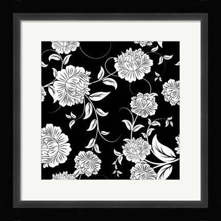 Framed Ceil Jaune Pattern 2 Print