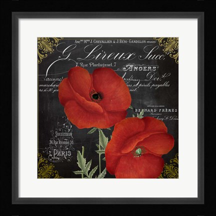 Framed Fleur du Jour I Print