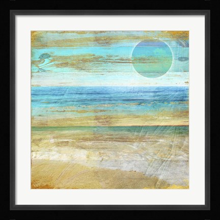 Framed Turquoise Moon Day Print
