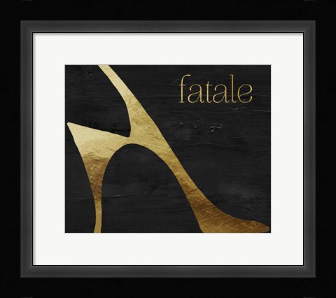 Framed Femme Fatale I Print