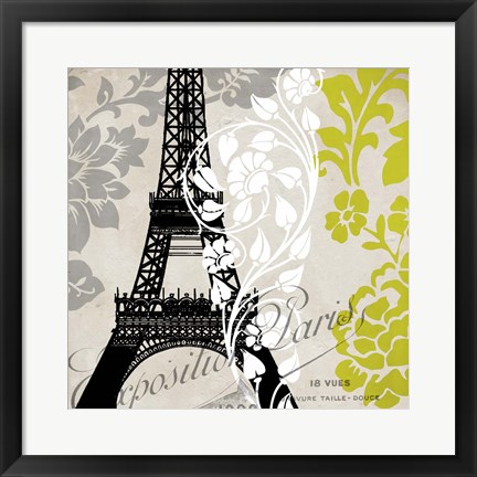 Framed Exposition Paris Print