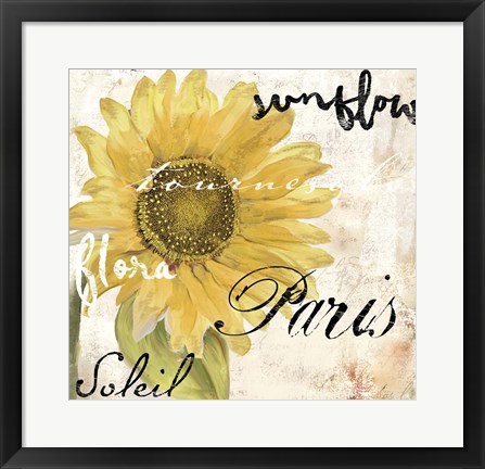 Framed Paris Songs I Print