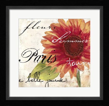 Framed Paris Songs II Print